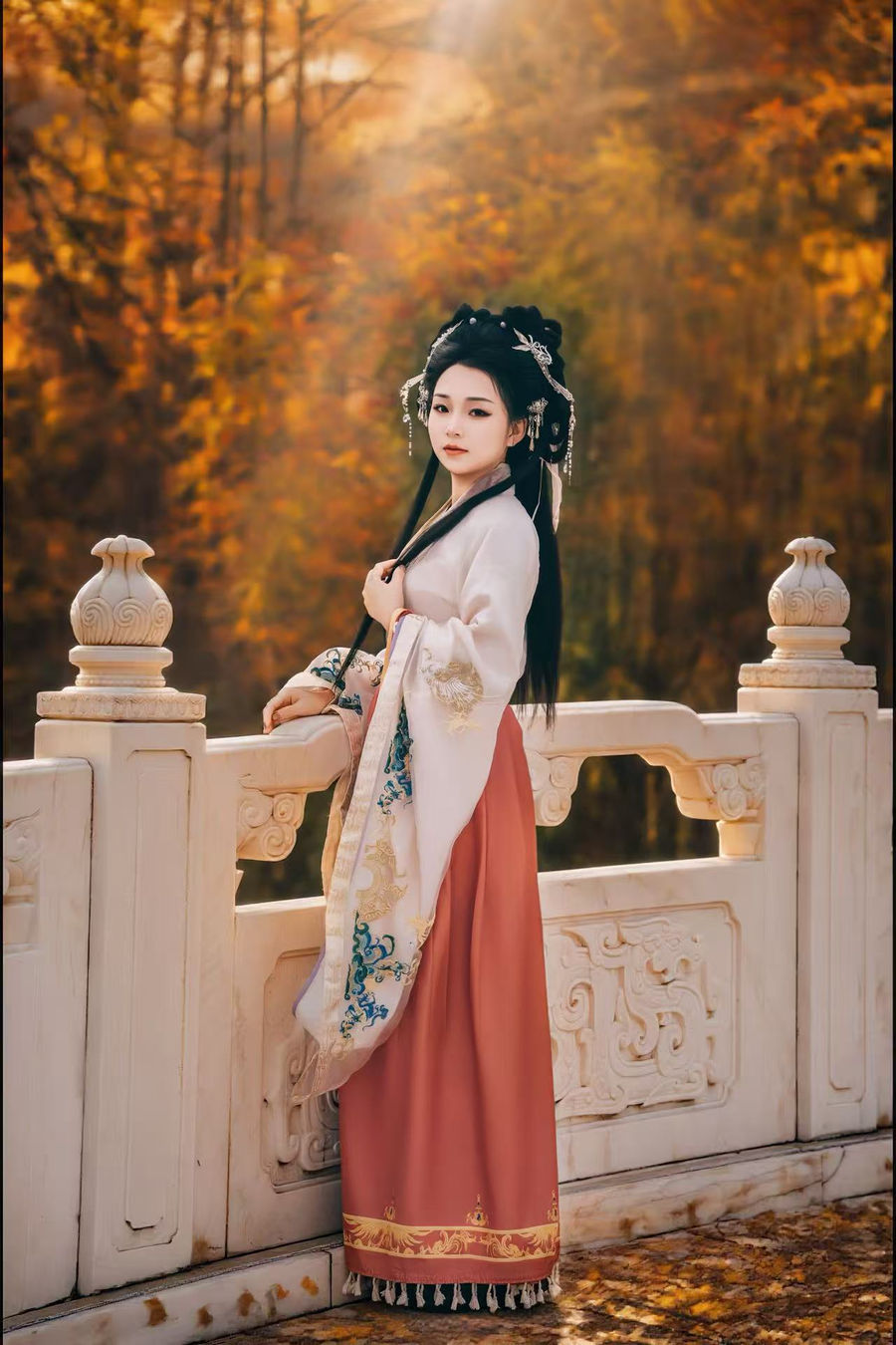 魏晋风宽袍大袖汉服写真 · 汉中兴汉胜境景区魏晋风客片第5张 - 汉影记汉服馆