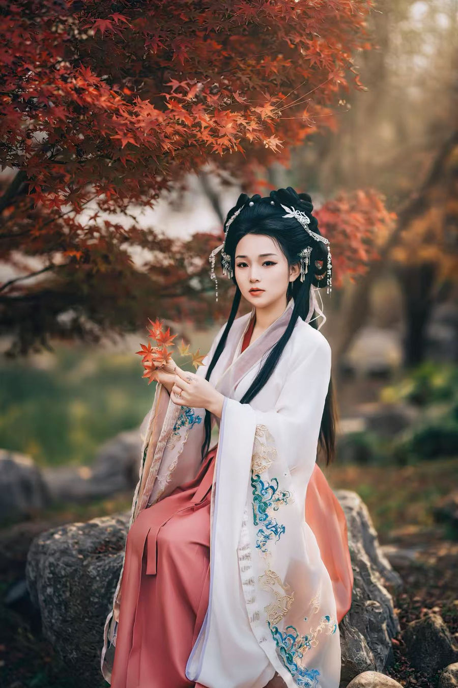 魏晋风宽袍大袖汉服写真 · 汉中兴汉胜境景区魏晋风客片第7张 - 汉影记汉服馆