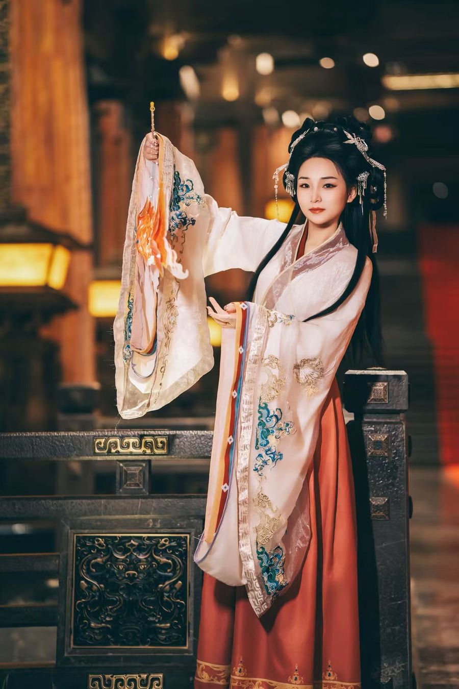 魏晋风宽袍大袖汉服写真 · 汉中兴汉胜境景区魏晋风客片第4张 - 汉影记汉服馆