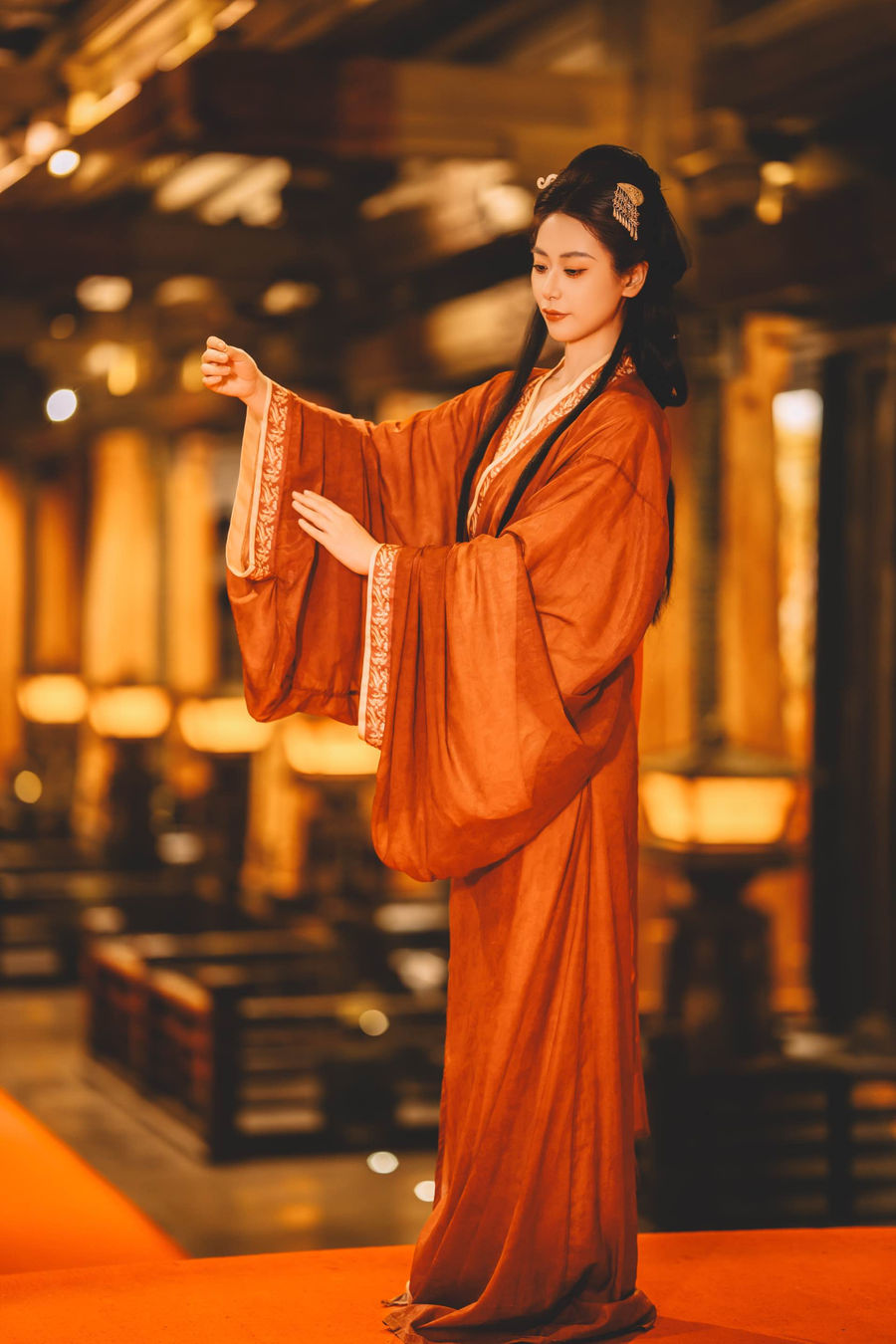 战国袍深衣汉服写真 · 汉中兴汉胜境景区战国袍客片第14张 - 汉影记汉服馆