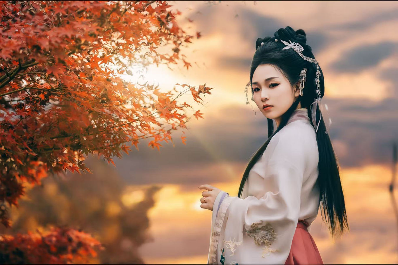 魏晋风宽袍大袖汉服写真 · 汉中兴汉胜境景区魏晋风客片第11张 - 汉影记汉服馆