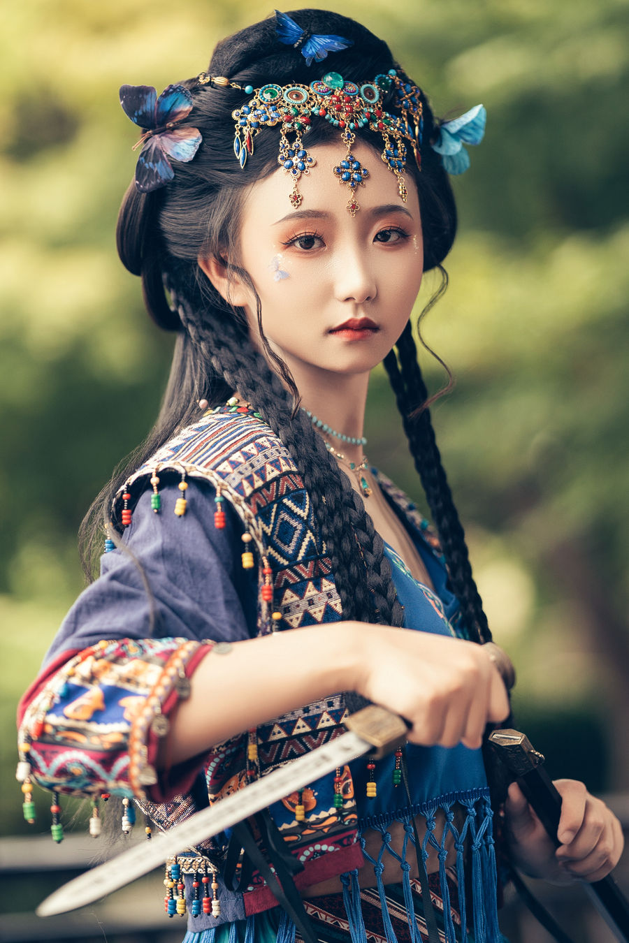 魏晋风宽袍大袖汉服写真 · 汉中兴汉胜境景区魏晋风客片第14张 - 汉影记汉服馆