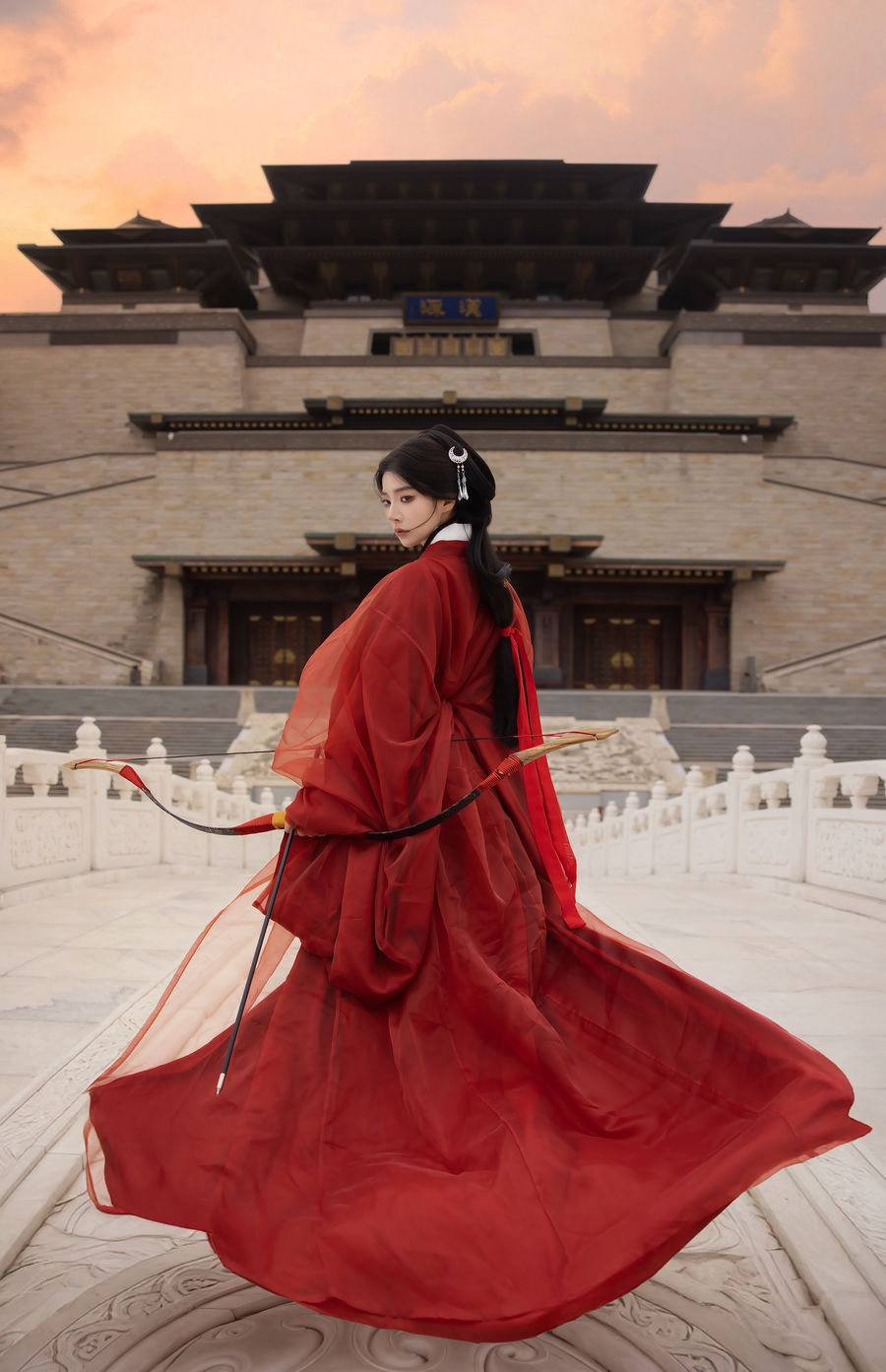 战国袍深衣汉服写真 · 汉中兴汉胜境景区战国袍客片第22张 - 汉影记汉服馆