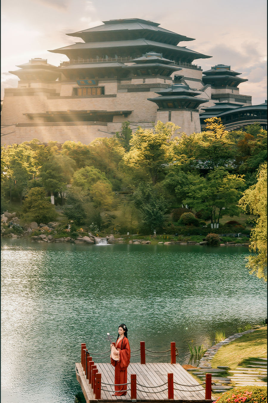 战国袍深衣汉服写真 · 汉中兴汉胜境景区战国袍客片第10张 - 汉影记汉服馆