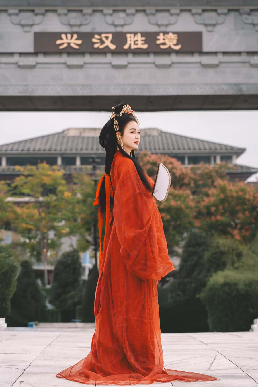 战国袍深衣汉服写真 · 汉中兴汉胜境景区战国袍客片第31张 - 汉影记汉服馆